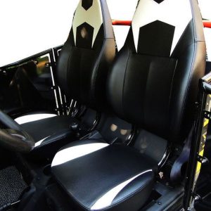 400cc GVX Gas Golf Cart UTV 4x4 With Rear Flip Seat Street Legal Light Package All Wheel Drive - BLACK - Image 13