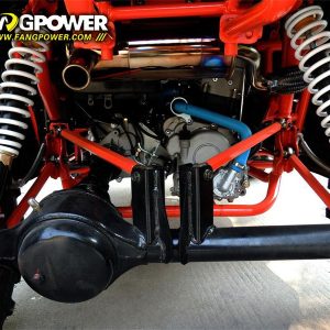 400cc GVX Gas Golf Cart UTV 4x4 With Rear Flip Seat Street Legal Light Package All Wheel Drive - BLACK - Image 15