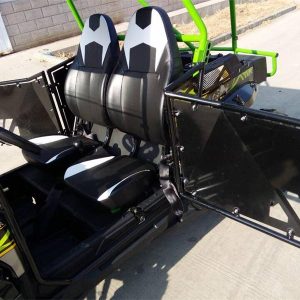 400cc GVX Gas Golf Cart UTV 4x4 With Rear Flip Seat Street Legal Light Package All Wheel Drive - BLACK - Image 17