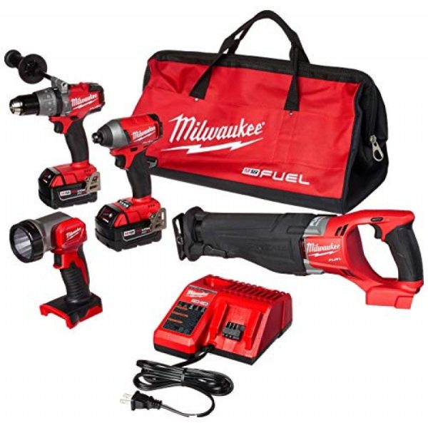 Milwaukee M18 Fuel 4-Tool Combo Kit 2896-24