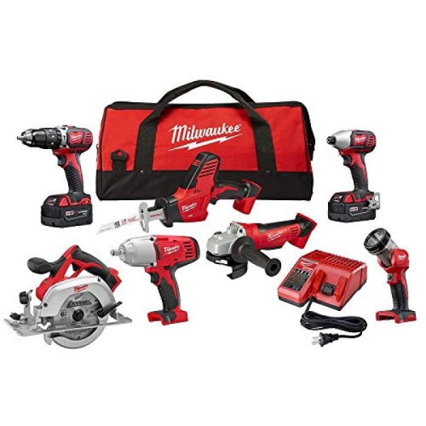 Milwaukee M18 7-Piece Combo Kit – Cordless Power Tools Set