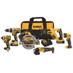 DEWALT 20V MAX Cordless Drill Combo Kit, 6-Tool DCK695P2