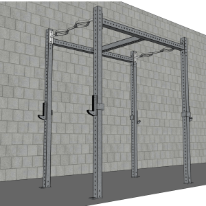 Kit TGrip Commercial 4′ Wide Rig – 3×3 Steel – Functional Multi-Grip Pull-Up – Sandwich Style J-Hooks