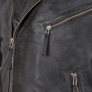 Men’s Radom Black Leather Jacket - Image 3