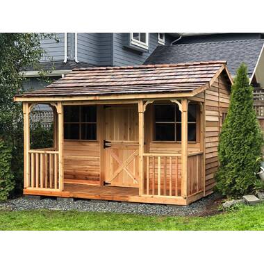 Cedarshed Bunkhouse 9 ft. W x 10 ft. D Solid and Manufacture Wood Traditional Storage Shed - Image 7