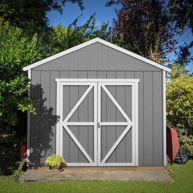 Handy Home Braymore 10 ft. W x 10 ft. D Solid + Manufactured Wood Storage Shed with Floor - Image 7