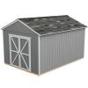 Handy Home Rookwood 10 ft. W x 14 ft. D Solid + Manufactured Wood Storage Shed with Floor - Image 4