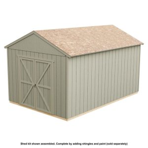 Handy Home Rookwood 10 ft. W x 14 ft. D Solid + Manufactured Wood Storage Shed with Floor - Image 6
