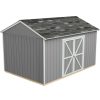 Handy Home Rookwood 10 ft. W x 14 ft. D Solid + Manufactured Wood Storage Shed with Floor - Image 3