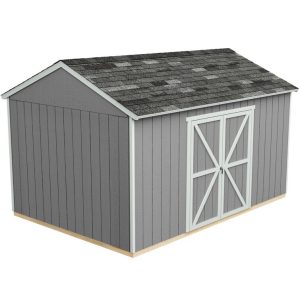 Handy Home Rookwood 10 ft. W x 14 ft. D Solid + Manufactured Wood Storage Shed with Floor - Image 3