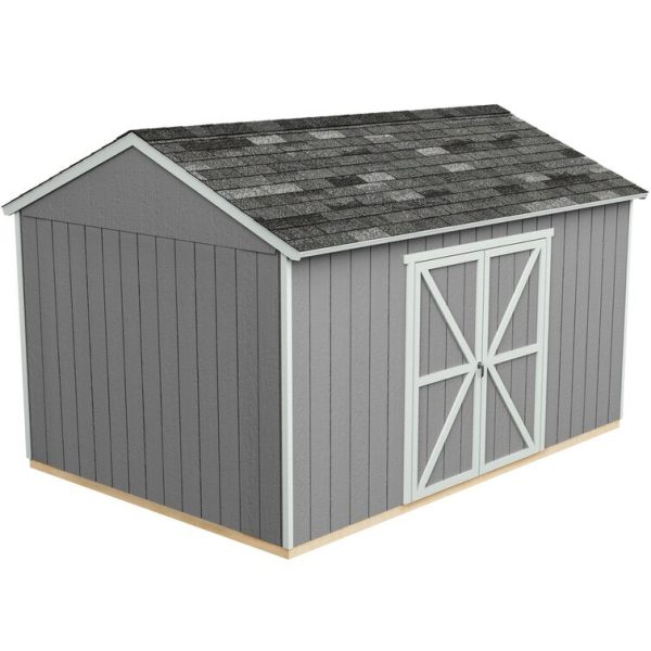 Handy Home Rookwood 10 ft. W x 14 ft. D Solid + Manufactured Wood Storage Shed with Floor - Image 3