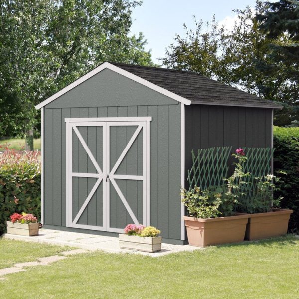 Handy Home Rookwood 10 ft. W x 8 ft. D Solid + Manufactured Wood Storage Shed