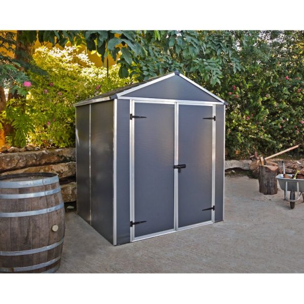 Canopia by Palram Rubicon 6 ft. W x 5 ft. Polycarbonate Storage Shed - Image 4