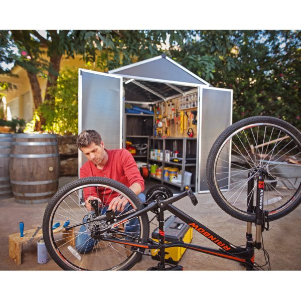 Canopia by Palram Rubicon 6 ft. W x 8 ft. D Aluminum Storage Shed - Image 3