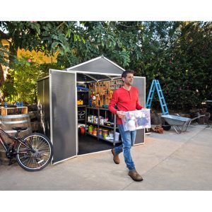 Canopia by Palram Rubicon 6 ft. W x 8 ft. D Aluminum Storage Shed - Image 2