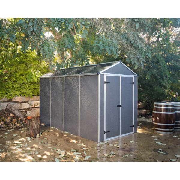 Canopia by Palram Rubicon 6 ft. W x 9 ft. D Aluminum Storage Shed