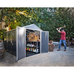 Canopia by Palram Rubicon 6 ft. W x 9 ft. D Aluminum Storage Shed - Image 2
