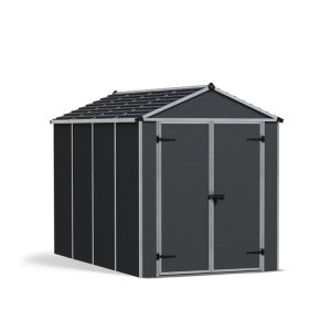 Canopia by Palram Rubicon 6 ft. W x 9 ft. D Aluminum Storage Shed - Image 3