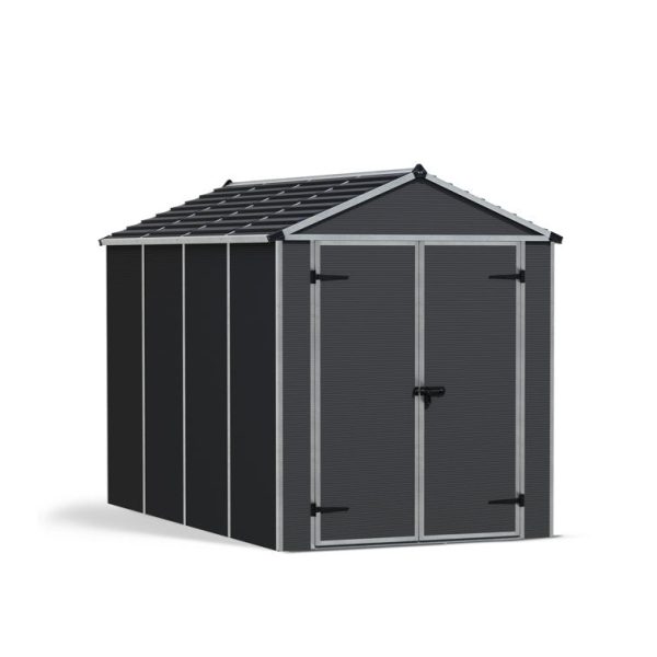 Canopia by Palram Rubicon 6 ft. W x 9 ft. D Aluminum Storage Shed - Image 3