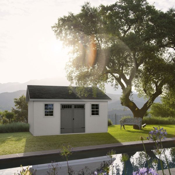 Handy Home Scarsdale 10 ft. W x 16 ft. D Manufactured Wood Storage Shed with Floor - Image 2