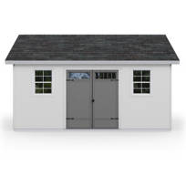 Handy Home Braymore 10 ft. W x 16 ft. D Solid + Manufactured Wood Storage Shed with Floor - Image 6