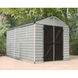 Canopia by Palram SkyLight 7 ft. 8 in. W x 12 ft. 4 in. D Plastic Storage Shed