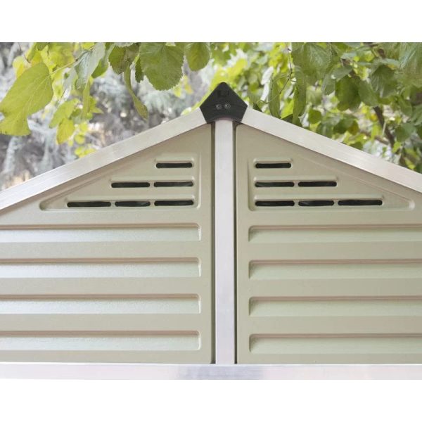 SkyLight 7 ft. 8 in. W x 12 ft. 4 in. D Plastic Storage Shed - Image 5