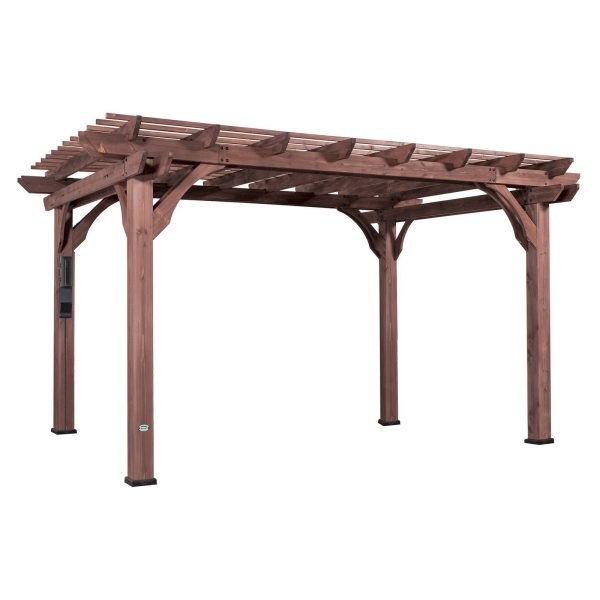 14×10 Somerville Pergola – Walnut Stain - Image 2