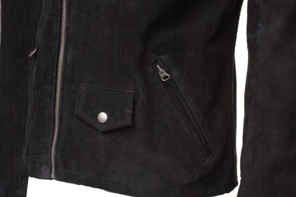 Silva’s Black Suede Leather jacket - Image 4