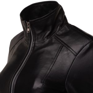 Jude’s black leather jacket - Image 3