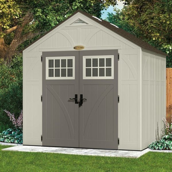 Suncast Tremont 8 ft. W x 7 ft. D Resin Storage Shed - Image 2