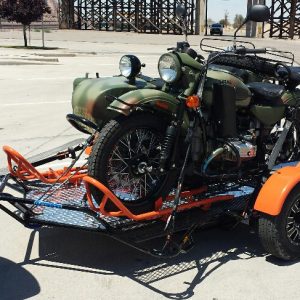 Dual Ride-Up SRL Folding Motorcycle Trailer - Image 14