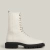 Maren white leather snake boots for women - Image 2