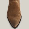 Fion brown suede boots for women - Image 2