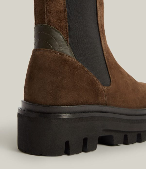 Bille brown suede boots for women - Image 4