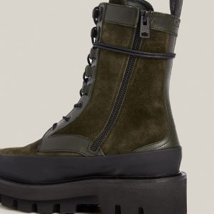 Bexley brown leather suede boots for women - Image 3