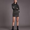 Stanway black leather shirt jacket for women - Image 4
