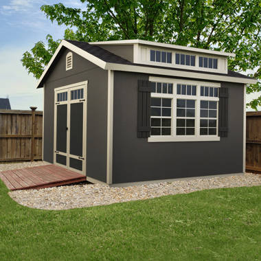Handy Home Beachwood 10 ft. W x 12 ft. D Manufactured Wood Storage Shed with Floor - Image 3