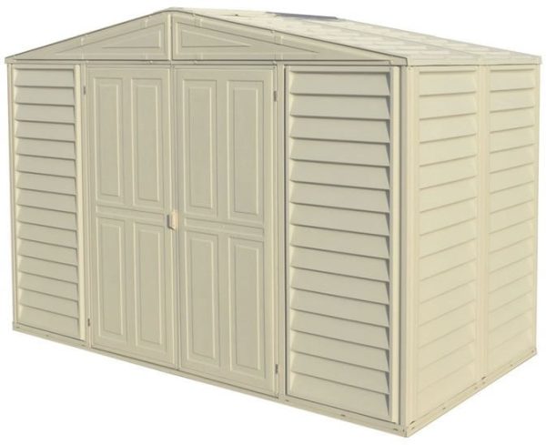 DuraMax 10.5×5 Woodbridge Vinyl Shed w/ Foundation Kit