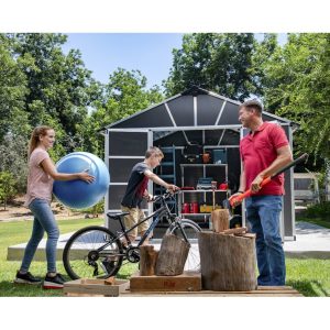 Canopia by Palram Yukon 11 ft. W x 13 ft. D Plastic Storage Shed