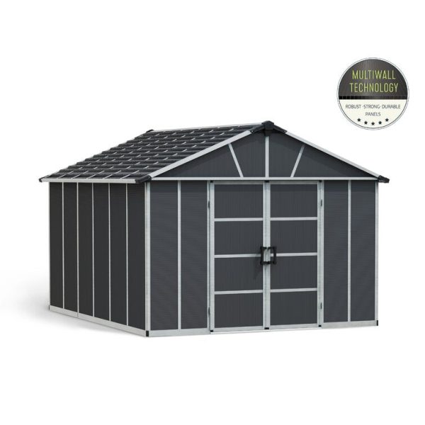 Canopia by Palram Yukon 11 ft. W x 13 ft. D Plastic Storage Shed - Image 10