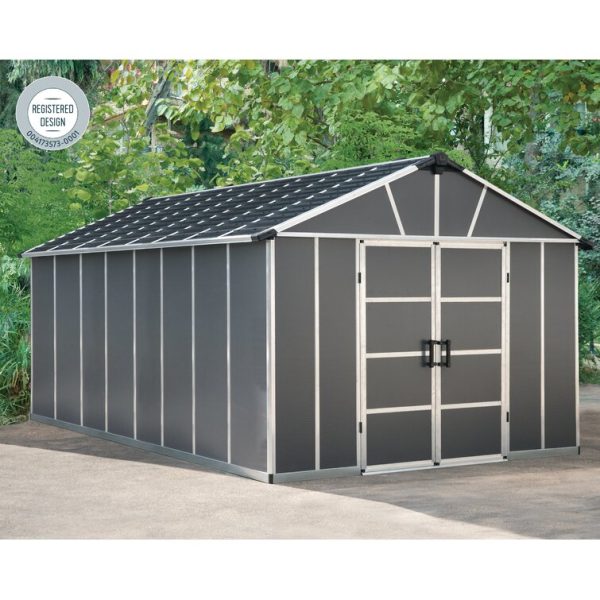 Canopia by Palram Yukon 11 ft. W x 17 ft. D Plastic Storage Shed - Image 11