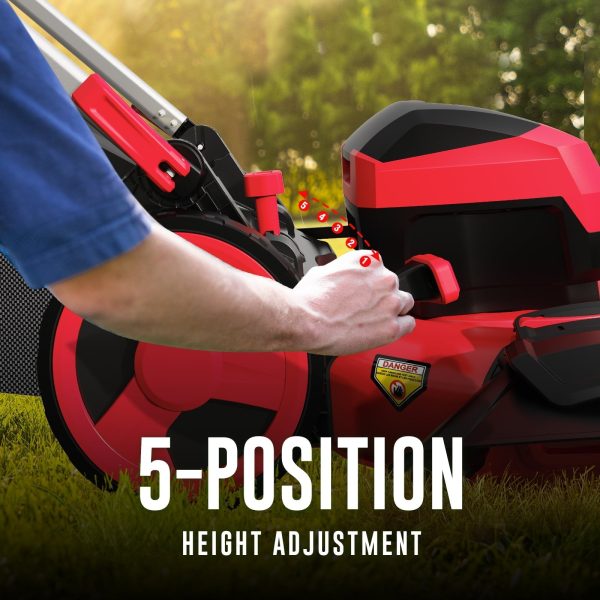 80V 21-inch Self-Propelled  Cordless Lawn Mower with 6.0Ah Battery and Charger - Image 6