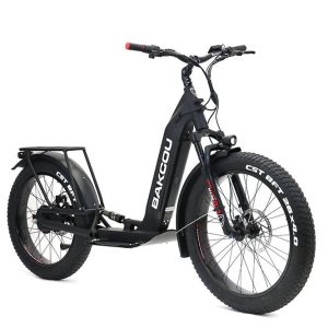 Bakcou Grizzly Electric Scooter 48V 21Ah 1000W Rear Hub Motor Full Suspension All-Terrain Fat Tires