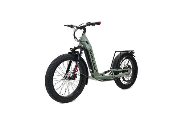 Bakcou Grizzly Electric Scooter 48V 21Ah 1000W Rear Hub Motor Full Suspension All-Terrain Fat Tires - Image 2
