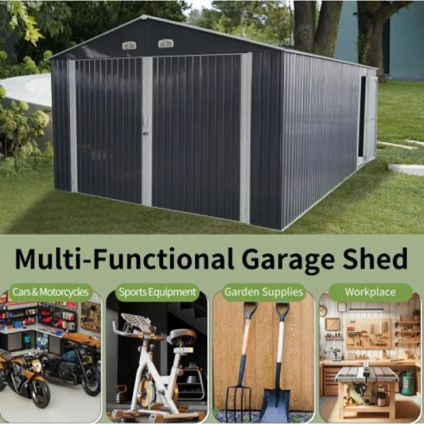 Spacious Outdoor Storage Shed With Double Front - Image 4