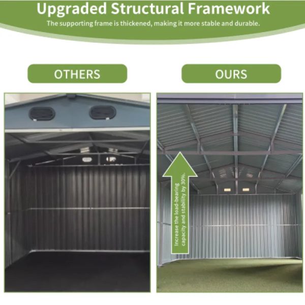 Spacious Outdoor Storage Shed With Double Front - Image 3