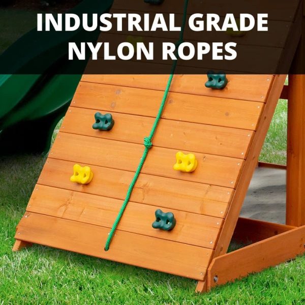 Five Star II Space Saver Swing Set with Wood Roof - Image 12