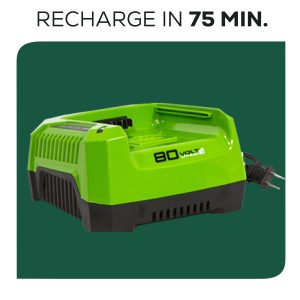 Greenworks 80V 21" Self Propelled Mower 5Ah Battery & Charger - Image 11