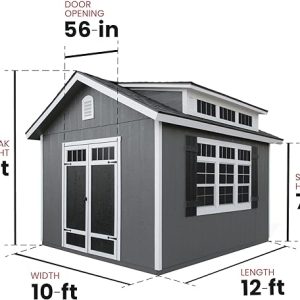 Handy Home Windemere 10x12 - Wood Storage Shed - Image 9